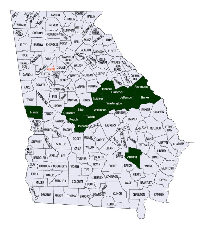 Wildlife Biologist Map - Georgia Wildlife Federation