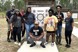 Albany State University’s New Hunters Visit Mike Commander Archer Range